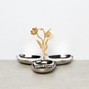 Luxury Modern Metal Eco-Friendly Dry Fruit <b>Chocolate</b> And Dates Serving Bowl <b>Wedding</b> Home And Restaurant Decorative Clutter Bowls - Product Image 2