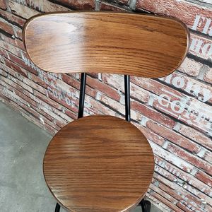 SFBR004 Industrial Design <b>Bar</b> Chair <b>with</b> Swivel Base and Adjustable <b>Backrest</b> Lift and Lower Function - Product Image 3
