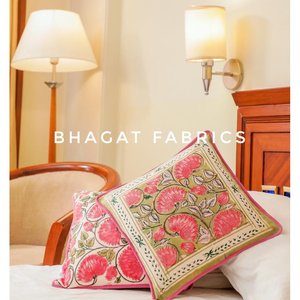 Fundas De Almohada decorativas de algodón puro, funda de cojín con estampado de bloque de mano, funda de cojín bohemio para decoración del hogar, compra a granel - Product Image 1