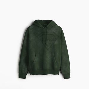 Sudadera con Capucha Personalizada de Algodón 100% GSM, Ropa Urbana de Alta Calidad, Lisa, Gruesa, Estilo Holgado, Felpa Francesa, Lavado Ácido, para Hombre - Product Image 2