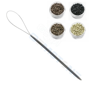 Hair Extension Pulling Loop Tool with Pointed Tip – Stainless Steel Micro Ring & Nano Bead Threading Needle for Professional Use - Product Image 3