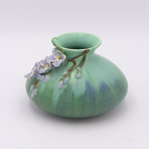 Vase à fleurs en céramique artisanal indien contemporain, design moderne et élégant pour la décoration de bureau à domicile ou d'hôtel - Product Image 4