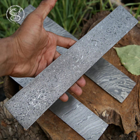 Billettes plates en acier Damas faites à la main personnalisées pour la fabrication de couteaux VG10 Feuille de billette Damas