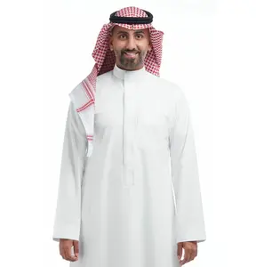 breathable Top sale Islamic Clothing Long Sleeve Men Thobe Arab Jubba Arabian Thobe Arab Dress