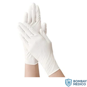 Guantes de Látex Empolvados BOMBAY MEDICO para Diagnóstico e Inyección, Examen Quirúrgico, Caja de 5.0g, Talla S-M-L - Product Image 2