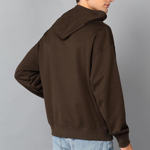 เสื้อฮู้ดดี้ผู้ชายทรงโอเวอร์ไซส์ ปักโลโก้ตามสั่ง ดีไซน์ผ้าฝ้ายเนื้อแน่น แบรนด์เสื้อฮู้ดดี้ - Product Image 3