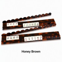 Règle de Mahjong en Acrylique de Luxe Moderne, 20 Pouces, avec Aimants Antidérapants, Accessoire de Jeu de Style Américain