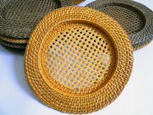 Decorative Rattan Placemat Charger Natural <b>Woven</b> <b>Coaster</b> Plate Liner Wholesaler Table Dinner Placemats Vietnamese Supplier - Product Image 6