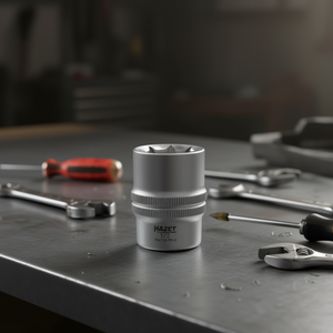 Hazet 1/2'' <b>12</b>-<b>Point</b> Square <b>Socket</b> with Traction Profile and Knurling - Product Image 3