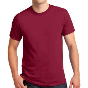Vente en gros 100% pur coton vierge coupe régulière t-shirt 160g 180g poids standard logo 3d personnalisé hommes bouffée impression t-shirt uni - Product Image 6