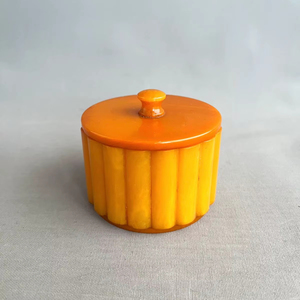 Elegante Tarro y Recipiente de Resina Hechos a Mano para Almacenamiento de Cocina, Almacenamiento de Alimentos Ecológico con Tapa Abatible Hermética - Decoración de Hogar de Lujo - Product Image 1