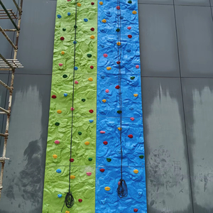 KNT Mur d'escalade léger en fibre de verre Maison de jeu intérieure/extérieure unique pour enfants adultes Parc de trampoline éducatif public - Product Image 1