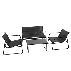 Juego de Muebles de Jardín Teslin <span class=keywords><strong>2x1</strong></span> de 4 Piezas, Muebles de Patio para Hotel, Jardín - Product Image 1