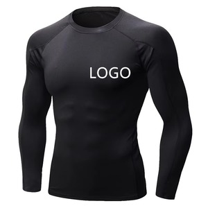 Wholesale Customized Men's Long Sleeve Rash Guard Comfortable Fit Compression Shirt for BJJ MMA <b>Surfing</b> Gym Training - Product Image 3