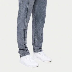 Custom Oversized Streetwear Unisex Vintage Acid Solid Windproof Gym Set Hoodie and Joggers Stone <b>Wash</b> Sweatpants Tracksuits - Product Image 4