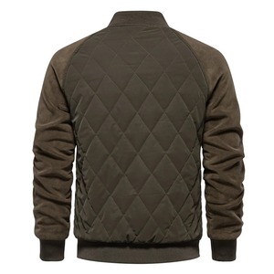 Blouson de baseball épais doublé polaire patchwork pour hommes Blouson d'hiver chaud pour vêtements d'extérieur Manteaux pour hommes - Product Image 2