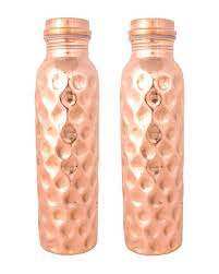 Botella de Agua Clásica Hecha a Mano de Cobre Puro Ecológica de Gran Capacidad con Tapa a Prueba de Fugas para Viajes Oficina Precio al por Mayor India - Product Image 5