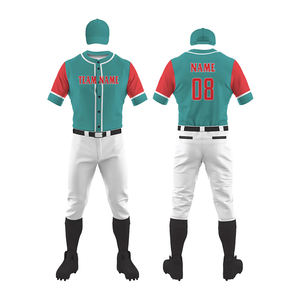 Tenue d'équipe pour hommes, uniforme de baseball sportif, ensemble d'uniformes personnalisés respirants, uniforme de compétition de baseball pour jeunes, best-seller - Product Image 4