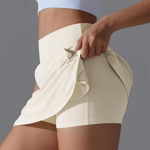 Falda atlética personalizada para mujer, diseño de cintura de banda ancha alta, entrenamiento de tenis transpirable de secado rápido ecológico 2025 - Product Image 2