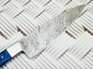 Personalizado de alta calidad OEM/ODM servicio mango de madera de lujo cuchillo de Chef hecho a mano de acero de Damasco cuchillo de cocina de mano ajustable - Product Image 4