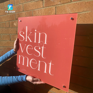 Plaque en acrylique personnalisée avec le nom <span class=keywords><strong>de</strong></span> votre entreprise, logo commercial, plaque en plastique pour salons <span class=keywords><strong>de</strong></span> beauté, enseigne murale <span class=keywords><strong>de</strong></span> bureau - Product Image 3