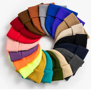 Trending 2025 Streetwear Cuff Beanie Cap Logotipo personalizado Cable Knit Beanie Cap para hombres y mujeres Ropa de invierno - Product Image 1