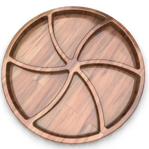 Bandeja desechable rectangular de hoja de palma como bambú (10 bandejas) Eventos, bodas, tablas de charcutería, platos para servir- - Product Image 1