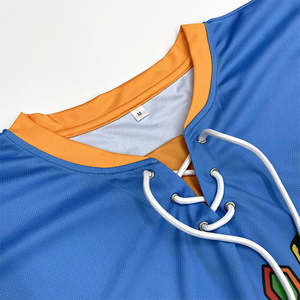 High Quality Printed Ice Hockey Jersey Wholesale Custom Team Uniform Quick Dry Breathable OEM Service 100% Polyester Unisex - Product Image 3