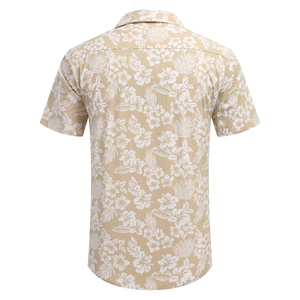 T-shirts en tricot pour homme, coupe classique, décontractés, légers, imprimés, 100% polyester, col montant, manches courtes, séchage rapide - Product Image 4