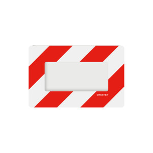 LongLife Klarsicht - Marcatura del Pavimento Finestra del Pavimento, autoadesivo 1/3 DIN A4, Rosso/Bianco, 10 pz. / Confezione.- - Product Image 1