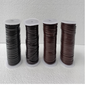 Flat Leather Cords in Size 4 mm Available in Black and Brown <b>Colours</b> in 100 Meter <b>Rolls</b> for Jewelry Designers and Beads. - Product Image 6