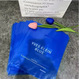 Produit d'usine personnalisé bon marché Logo imprimé personnalisé PE-HD PE-BD personnalisé Marchandise découpée Sac à provisions en plastique avec poignée - Product Image 4