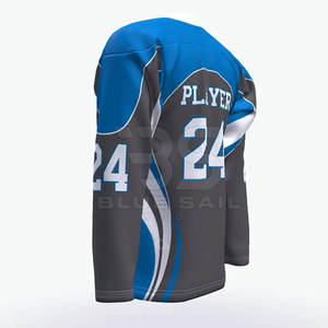 Maillot de hockey haute performance avec col en V et coutures renforcées – Style moderne pour équipe de hockey sur glace - Product Image 4