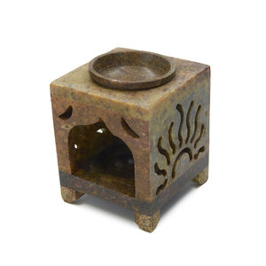 Premium Handcrafted Natural Soapstone Aroma Diffuser <b>Oil</b> <b>Burner</b> Artistic Fragrance Warmer Christmas High Quality Customizable - Product Image 2