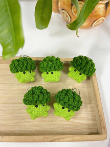 พวงกุญแจสัตว์ทำด้วยมือไหมพรมขนาดเล็กของเล่นน่ารักกระเป๋าเป้สะพายหลังตกแต่งเสน่ห์จี้ไอเดียของขวัญจากเวียดนาม - Product Image 3