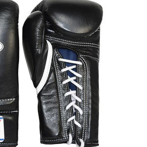 Nouveaux gants de boxe Muay Thai Winning Pro en cuir véritable 10oz 12oz 14oz 16oz avec support de poignet Velcro, gants d'entraînement, logo personnalisé - Product Image 2