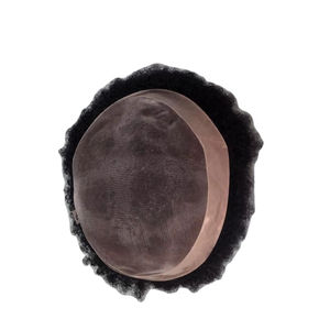 Toupet de cheveux afro Taz, base mono, perruque prothèse pour hommes - Noir africain bangladais - Product Image 1