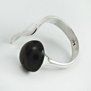 Joyería informal de diseño clásico, Plata de Ley 925, piedras preciosas de cuarzo ahumado Natural, anillo de diseñador único, joyería hecha a mano para mujer - Product Image 1