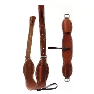 Accesorio de ropa ecuestre personalizable de piel Premium Western Horse Cinch Flank Back Girth para equitación occidental - Product Image 1