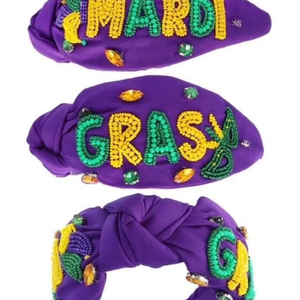 Luxury <b>Mardi</b> <b>Gras</b> Queen <b>Beaded</b> Headband Bold Festive Accessory for Celebrating Style Queen Hair Accessory - Product Image 5