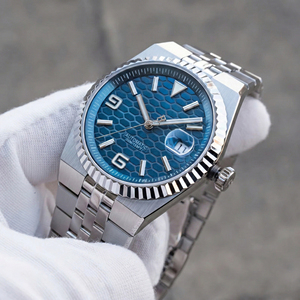 Nuevo reloj mecánico de lujo OEM personalizado con etiqueta privada, movimiento automático japonés 8215, reloj de acero inoxidable 316L para hombre - Product Image 1