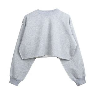 Sweatshirts pulls pour femmes OEM Streetwear Sweatshirts courts pour femmes - Product Image 1