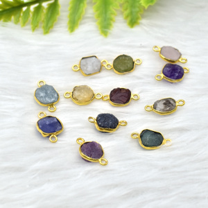 Ruby Raw Gemstone <b>Pendant</b> Gold Vermeil 925 Sterling Silver Bezel Set Charm Single <b>Bail</b> Stylish Jewelry Gift for Her - Product Image 2