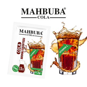 Polvo para Bebida Fría Instantánea con Sabor a Cola de la Mejor Calidad, 11.2gr, Certificado Halal Turco, Marca Mahbuba - Product Image 4