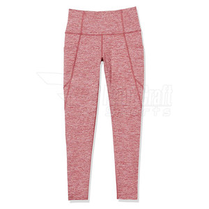 Mallas deportivas de cintura media de alta calidad para mujer, pantalones de estilo sólido en talla XL, cierre de cintura elástica, MOQ bajo para venta en línea - Product Image 4