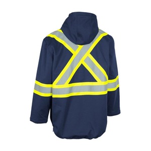 Winter <b>Work</b> Hoodies Men Women Customized Logo Stand Collar Protective Jacket Front Pocket Water Proof Polyester Material - Product Image 2