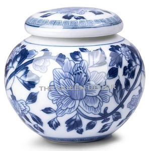 Más vendidos diseño atractivo azul y blanco forma redonda hogar decorativo jengibre tarro nuevo elegante Hogar y utensilios de cocina - Product Image 2