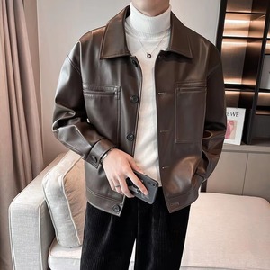 New Stylish Leather Jacket for Men Customized Breathable Oversize Best Selling Leather Jacket for Men Outdoor <b>Outfit</b> - Product Image 2