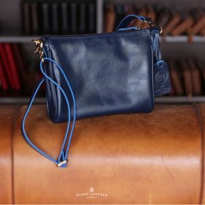 Fashionable 2in1 Leather Crossbody Real Cowhide Sling Bag with Removable Mini <b>Clutch</b> From Indonesia - Product Image 1