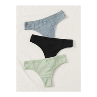Braguitas de mujer de seda helada con corte ondulado y cintura baja en V, sin costuras, tipo tanga, antibacterianas, ecológicas, para uso diario, estilo bikini